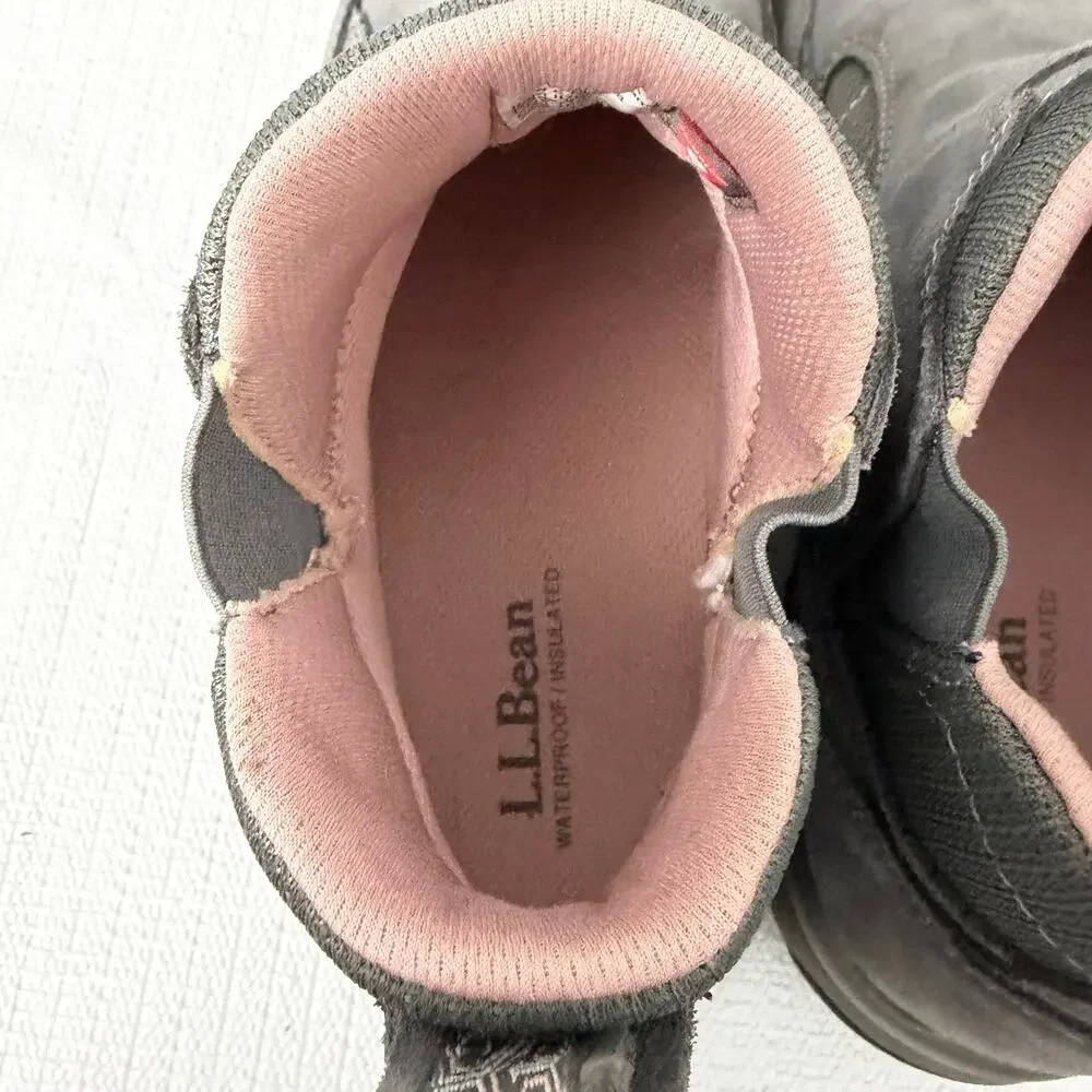 LL Bean Snow Boots Womens Size 9.5 Winter Insulated Sneaker 5 Pull On TEK 2.5